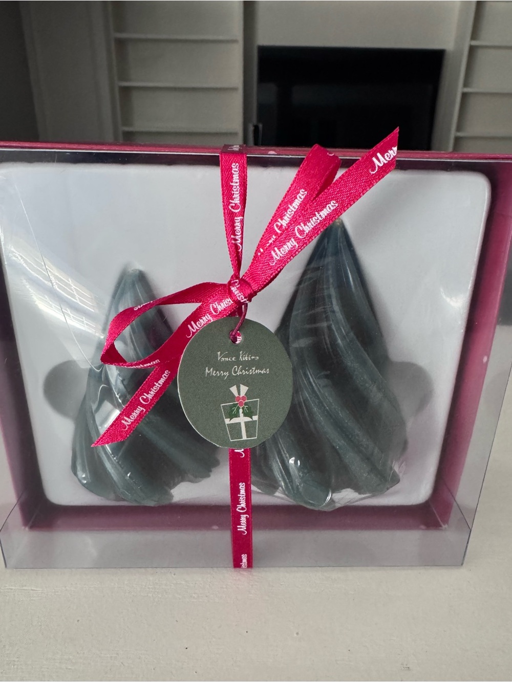 Vance Kitira Holiday Tree Candle Set NWT